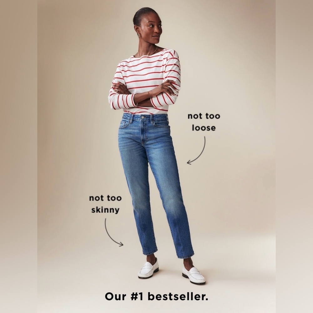 Old Navy High-Waisted Button-Fly OG
Straight Ankle Jeans, Size 10 - Picture 2 of 14
